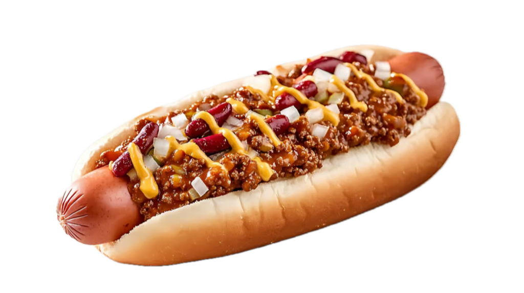 Flames Grill Chili Hot Dog